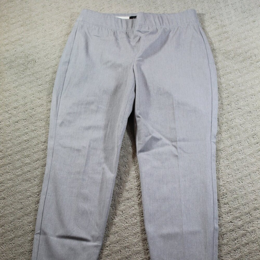 Talbots Size 4 Light Grey Skinny Ankle Curvy Pull On Pants